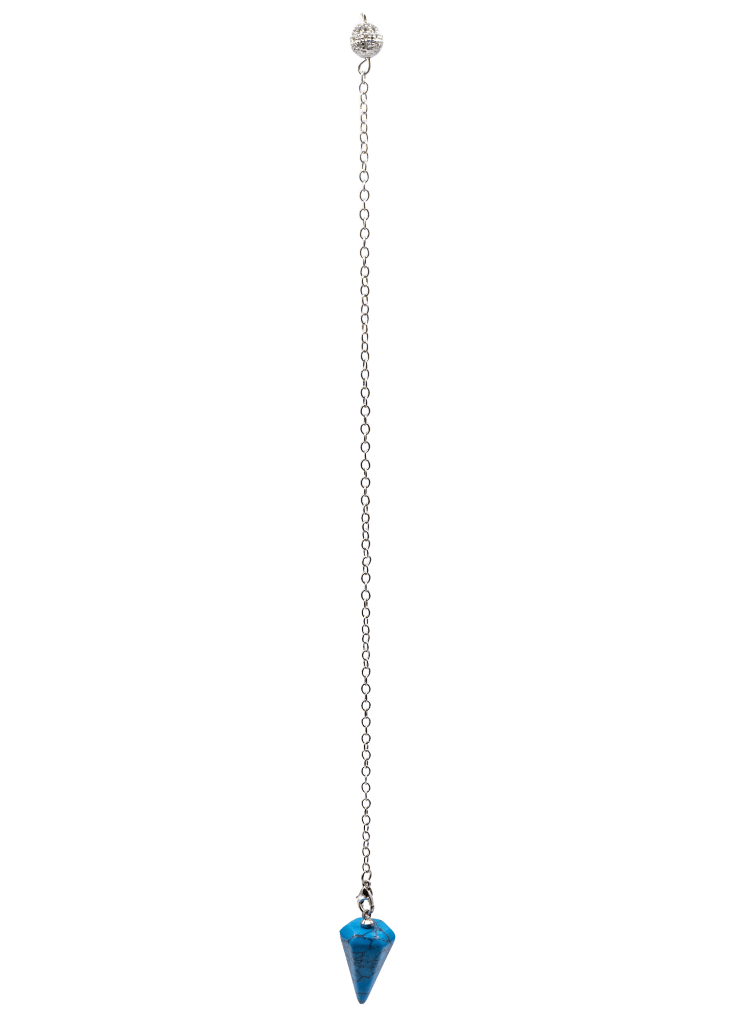 Blue Howlite Crystal Pendulum