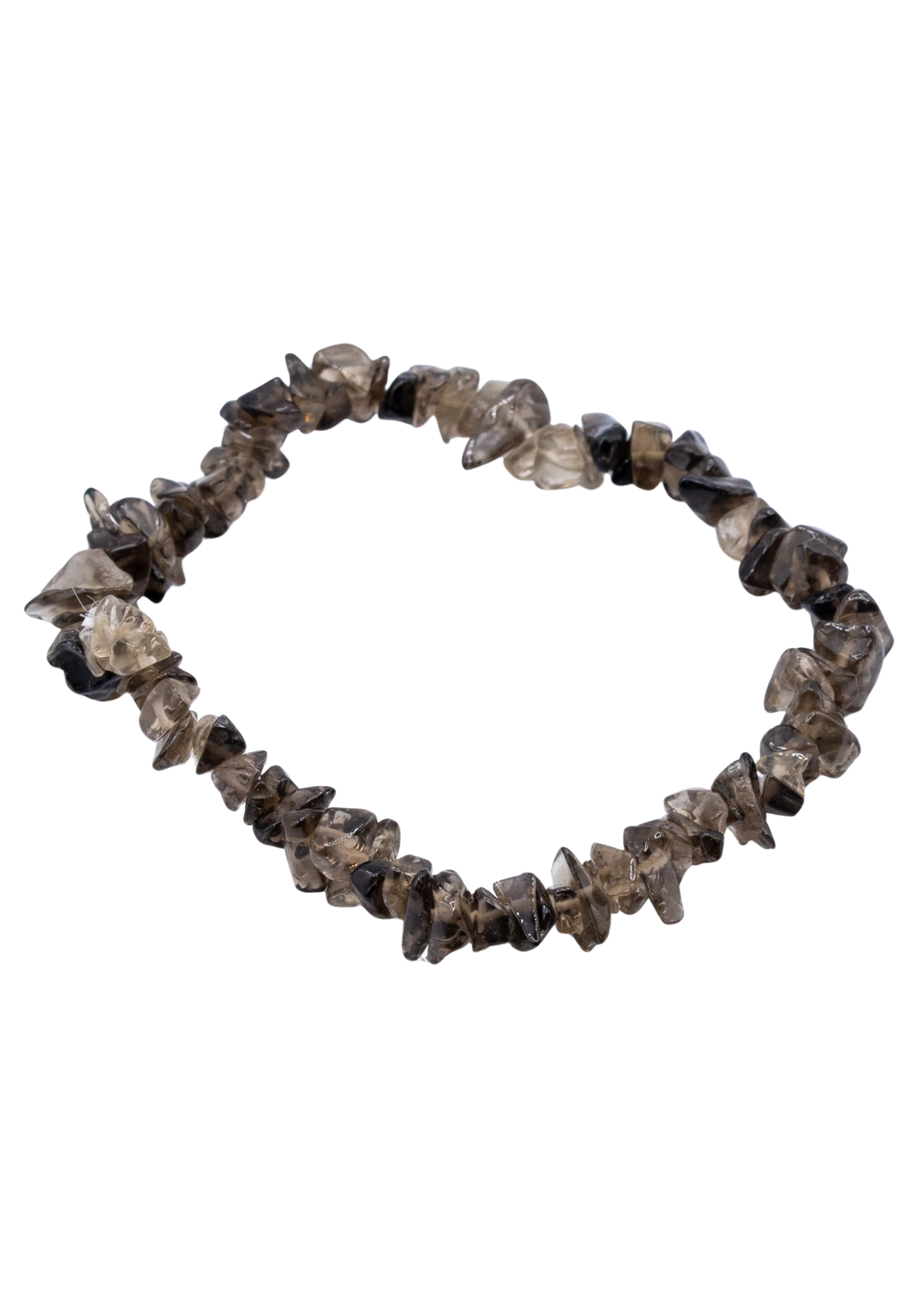 Smokey Quartz Chip Stretch Bracelet
