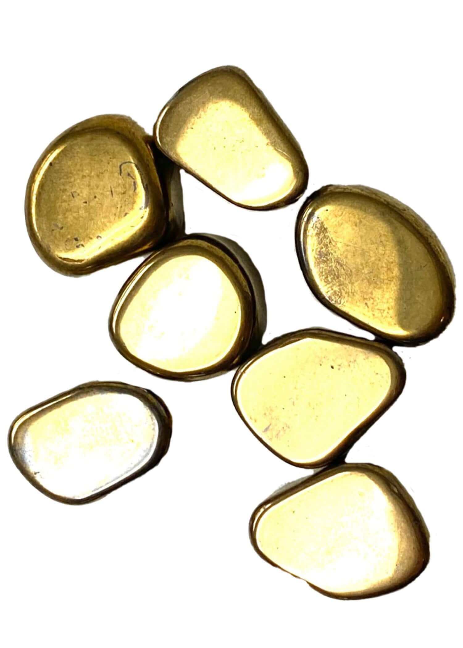 Gold Hematite Tumbled Stone